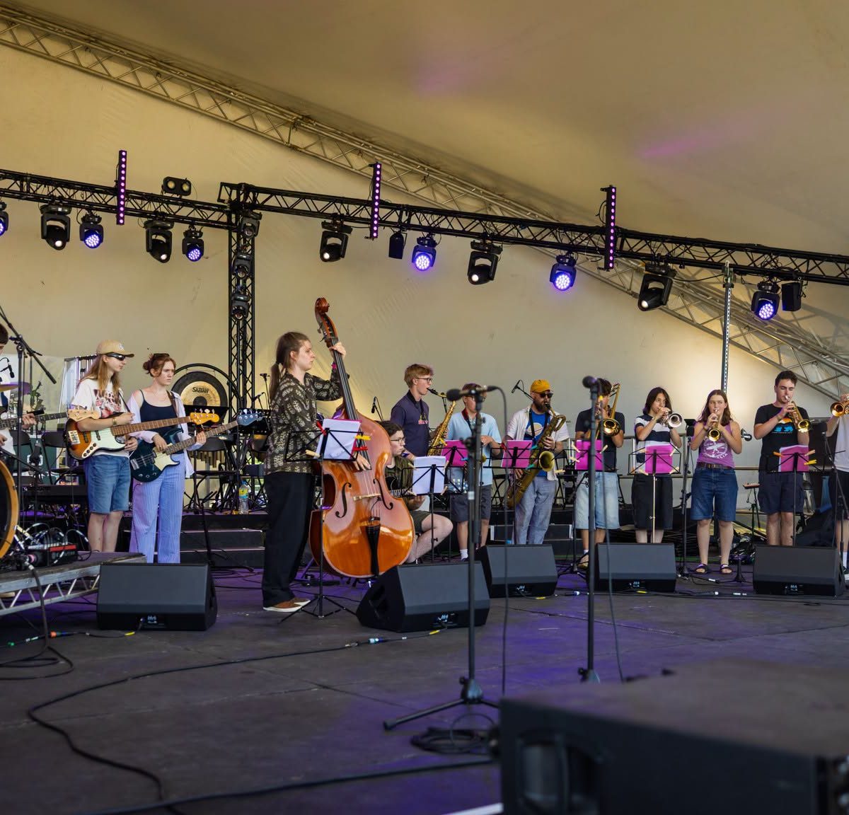WJA academy players on stage at Fulltone Festival