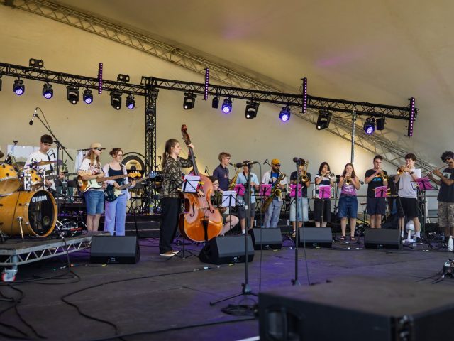 WJA academy players on stage at Fulltone Festival